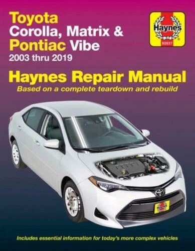 Manuales de reparación y servicios Corolla Toyota