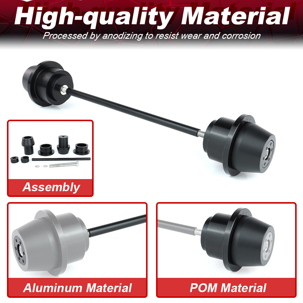 Motorcycle Black Rear Axle Sliders Fit For Ducati SuperSport / S