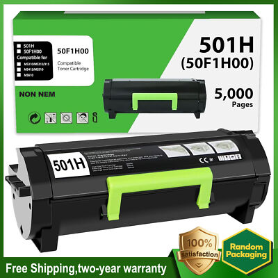 1PK 50F1H00 Toner for Lexmark MS310d MS310dn MS510dn MS610dtn 50F1H00 5000 pages