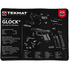 TekMat, Glock 43 Pistol Mat, 11"x17"