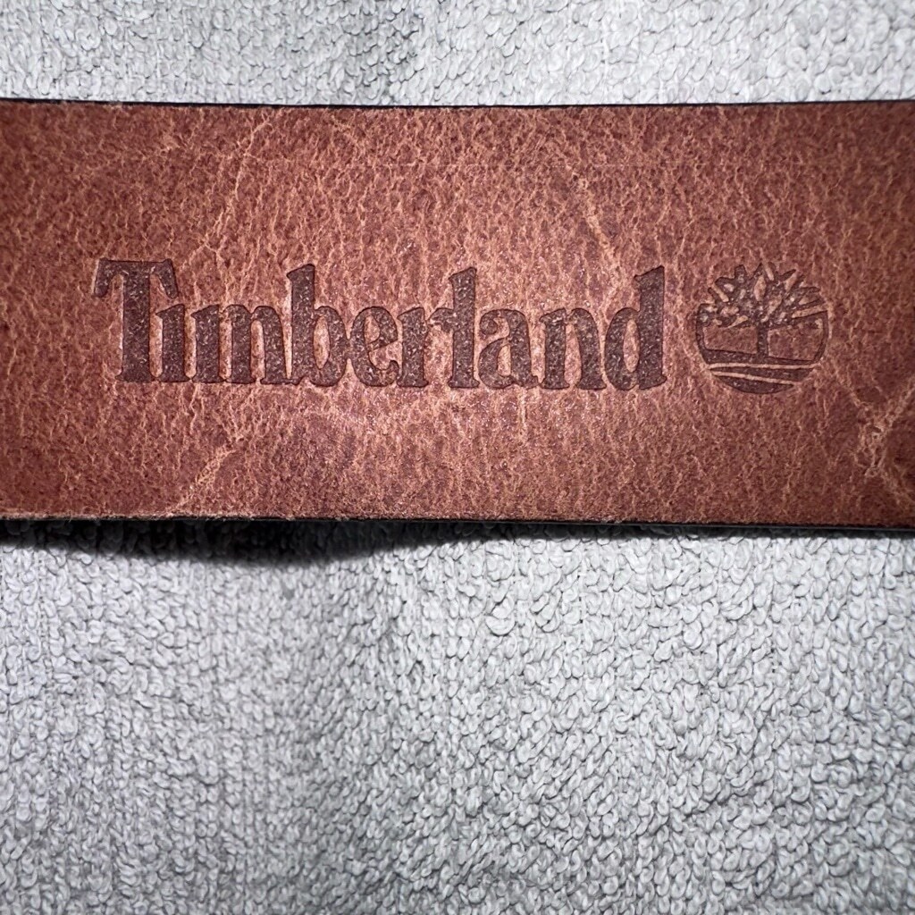 EUC Men’s Size 34 Timberland Casual Dress Belt Better Leather Eco Conscious image 3
