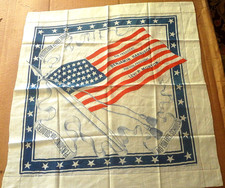 MUSEUM FIND! TOP COND BENJAMIN HARRISON & MORTON presidential 1888 BANDANA