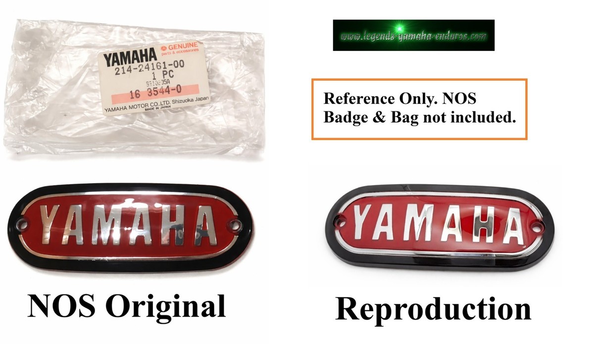 1968 Yamaha Enduro DT1 1970 XS1 Gas Fuel Tank Badges Emblems Set