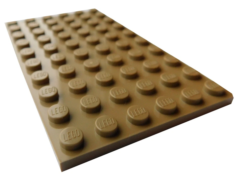 Lego Platte 6x10 in dunkelbeige (dark tan) 3033 Basic Classic Star Wars Neu - Bild 1 von 1