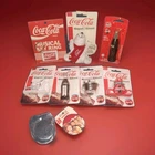 Vintage 90s Coca-Cola Memorabilia Lot - NOS Musical Keyring, Polar Bear, Magnets