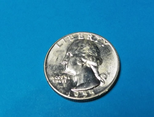 1955-d washington quarter BU