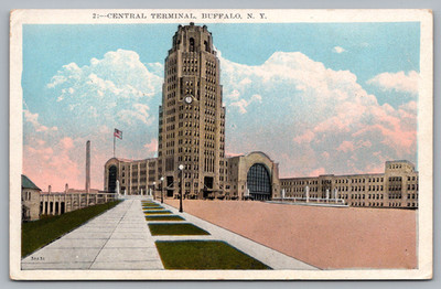 Central Terminal, Buffalo, NY, c1920s Postcard TS-32A