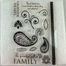 Close To My Heart My Acrylix Stamps - Grateful Hearts Family c1476