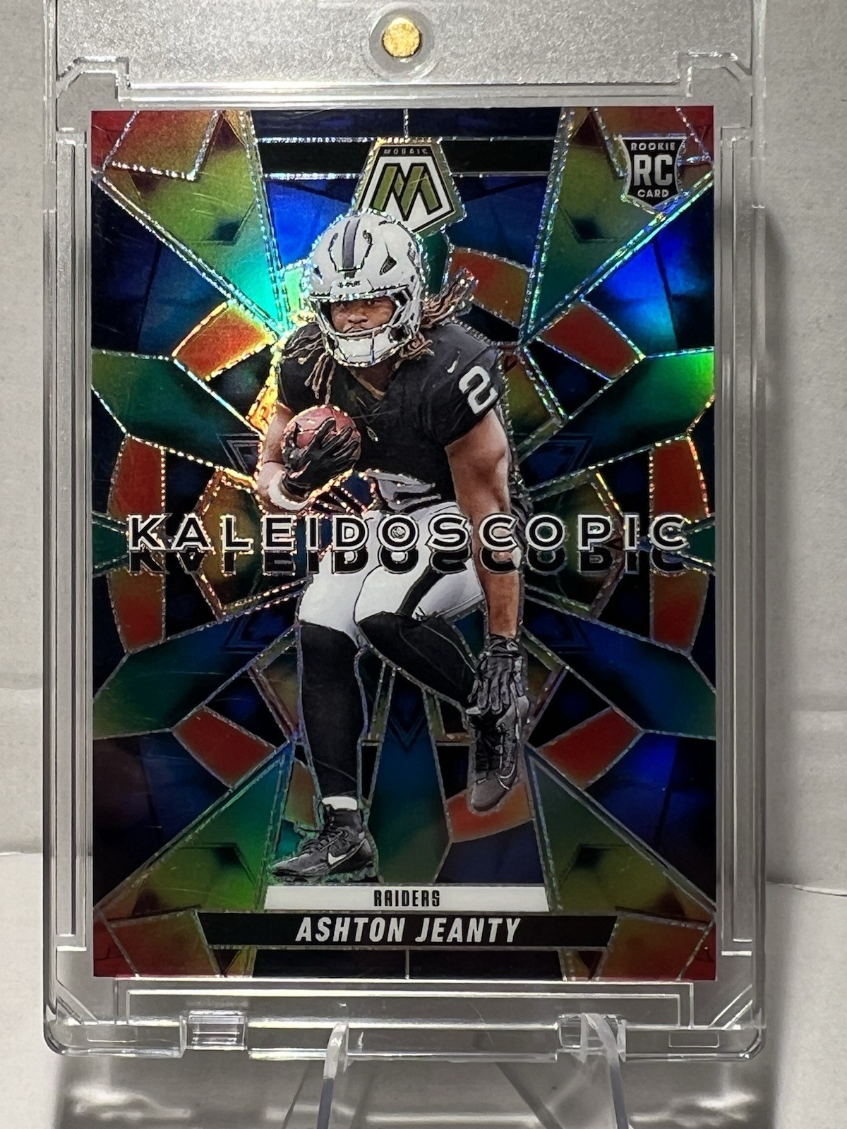 2025 Mosaic Ashton Jeanty Kaleidoscopic SSP RC Raiders Rookie Prizm🔥Case hit
