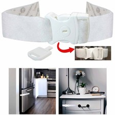 Securing Locking Strap Latch Cabinet Refrigerator Child Baby Safety