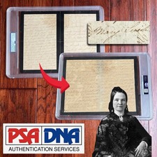 MARY TODD LINCOLN Autograph Letter Lamenting the Death of Abraham SIGNED * PSA