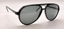 Vintage M1425 2396 Black Pilot Sunglasses W/ NEW LENSES Korea