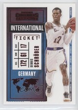 2020-21 Panini Contenders International Ticket Red Dennis Schroder #19 0b3