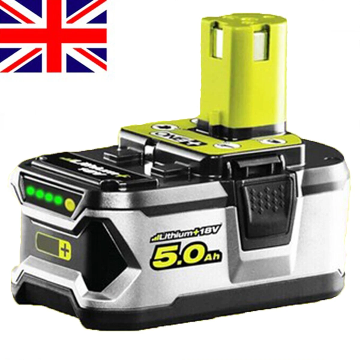 Batterie RYOBI 18V Lithium-ion One 5.0 Ah RB18L50G - Espace Bricolage Batterie RYOBI 18V Lithium-ion One 5.0 Ah RB18L50G - Espace Bricolage
