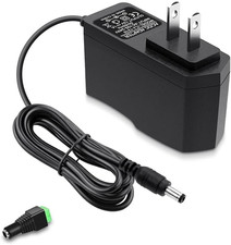 12V 1A Power Supply, AC Adapter 100-240V AC to DC 12V 1A Power Cord Adapter co