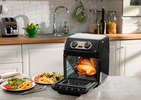 Daewoo 12L Rotisserie Air Fryer Oven 1800W Manual Cooker Black SDA2488 Family