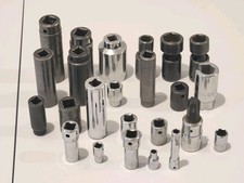 Huge Lot Of Mac Tools Sockets 6-12 Point Various Sizes Mixed Lot Of 24 Huge Lot Of Mac Tools Sockets 6-12 Point Various Sizes Mixed Lot Of 24