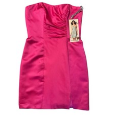 Alfred Angelo Bridesmaid Dress 7269S NWT Women  s 8   Fuchsia/Hot Pink Strapless