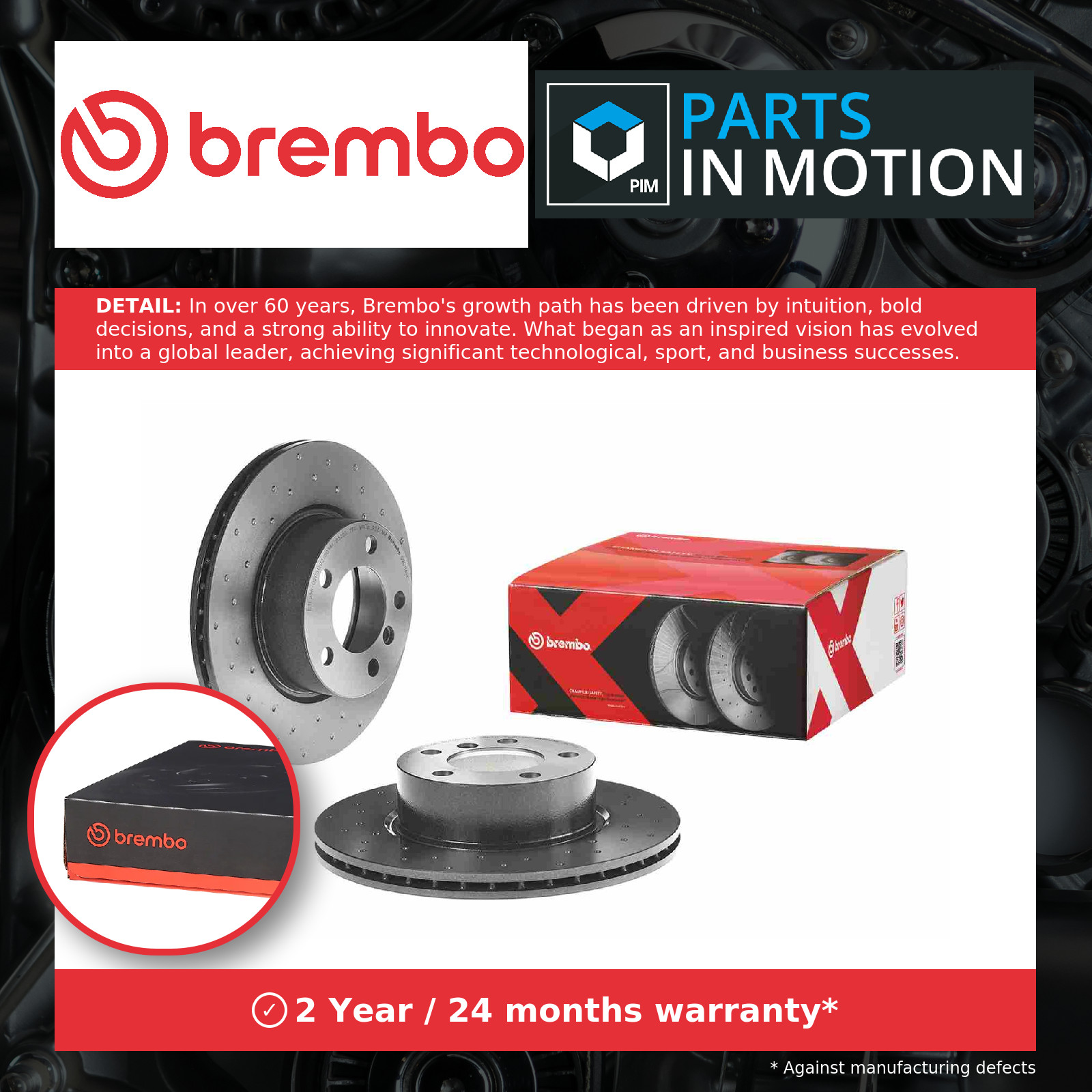 2x Brake Discs Pair Vented fits BMW 420 2.0 Front 13 to 21 300mm Set Brembo New - Image 12