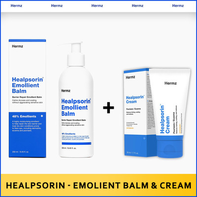 Dermz Hermz Healpsorin Emollient Balm + Healpsorin Creme