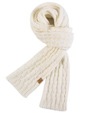 Womens Ribbed Knit Scarf Winter Warm Long Big Wrap Cashmere Wool Thick Large ...