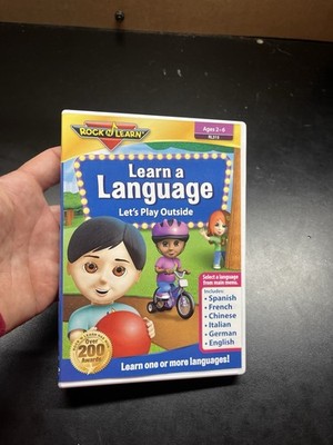 Learn a Language: Let's Play Outside (2015, DVD, Rock n Learn, VG)