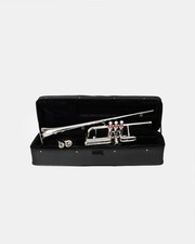 Flag Trumpet BB PITCH Shinning NICKEL With case super HARD CASE