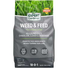 Weed & Feed plus Crabgrass Control, Lawn Fertilizer 18-0-1, 12 Lb. Prevents up t
