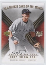 2007 Upper Deck MLB Rookie Card of the Month Troy Tulowitzki #ROM-7 RC 0a1. rookie card picture