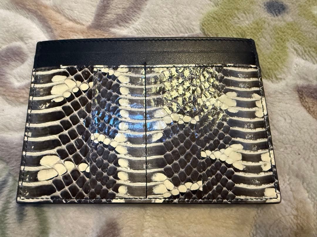 CELINE Celine Python Pattern Card Case Card Holde… - image 2
