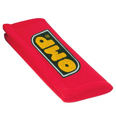 OMP 3'' Wide Motorsport / Race / Rally Harness Pads, Red - Pair