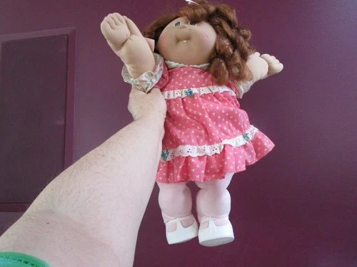 Vintage Cabbage Patch Kid doll red curly ringlets OK Xavier Roberts