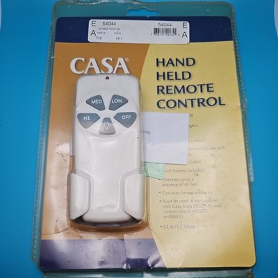 Casa Vieja Ceiling Fan Hand Held Remote Control System 3 Speed Fan Dim NEW