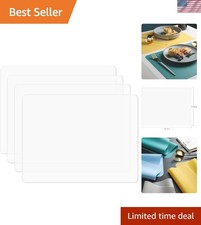 Silicone Placemats, Food-Grade Non-Slip Waterproof, Dining, Stain Resistant, ...