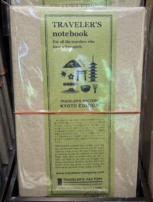 Traveler's Factory KYOTO Edition Limited Leather Cover Travelers Notebook JAPAN