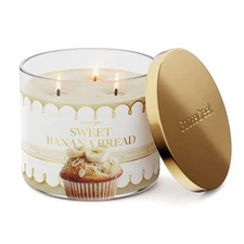 Goose Creek -SWEET BANANA BREAD 3 Wick Candle - 14.5oz