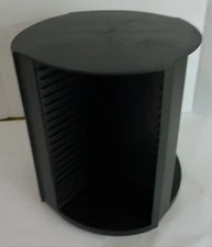 Laserline 80 CD Holder Carousel Spinning Plastic Storage Rack Tower Case Rotate