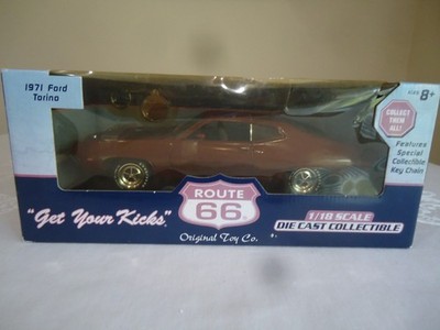 Route 66 1/8 Scale 1971 Ford Torino Cobra Die Cast  with Collectible Key Chain