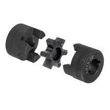 1" to 1"L075 Flexible 3-Piece L-Jaw Coupling Coupler Set