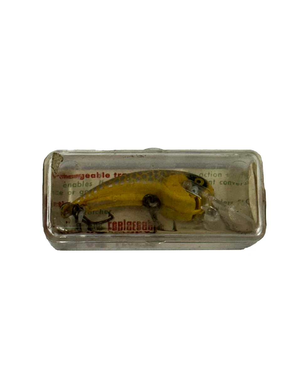 Ancien Leurre Brochet Wobbler 50g - Vintage, Rayures Orange - Pêche