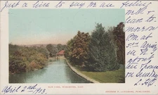 Elm Park Worcester Massachusetts MA 1903 Lundborg Postcard