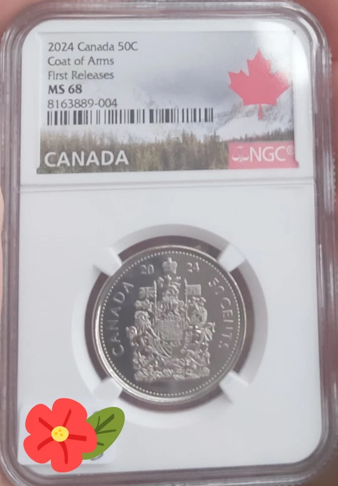 CANADA 2024 50 CENTS KING CHARLES III COIN HIGH GRADE in 1st Release BID NOW - Image 3 of 4