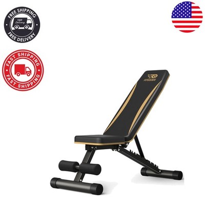 Versatile Weight Bench for Strength Training - Adjustable & Space-Saving Design