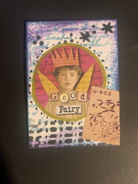 Goof Fairy charming colleged tiny art artist trading card