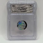 1934 ICG-GENUINE BUFFALO NICKEL BLACK RUTHENIUM & Hologram