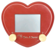 Vintage Ohio Art Etch A Sketch Heart Shaped 1K1303 Signed New Arrival