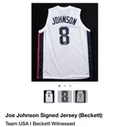 Joe Johnson Signed/Auto Team USA #8 Basketball Jersey Beckett Authenticated/COA