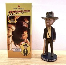 Dodgers Fan Favorite JUSTIN TURNER ~ 2023 INDIANA JONES Red Sox Bobblehead SGA