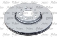 2X Valeo Bremsscheibe Coated 672639 FüR Opel Zafira Family A05 Corsa X15 Astra