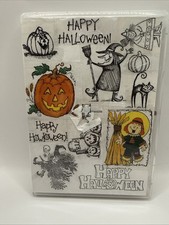 Stampin Up Haunt Ya Later Holidays Halloween Rubber Stamps Set Of 13